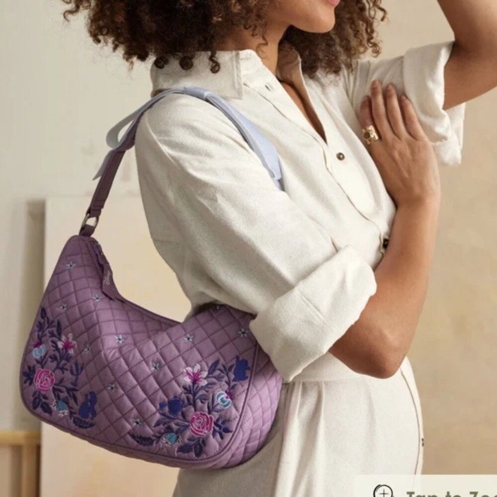 Vera Bradley Beauty And The Beast Frannie Crescent Cb NEW With Tags Disney